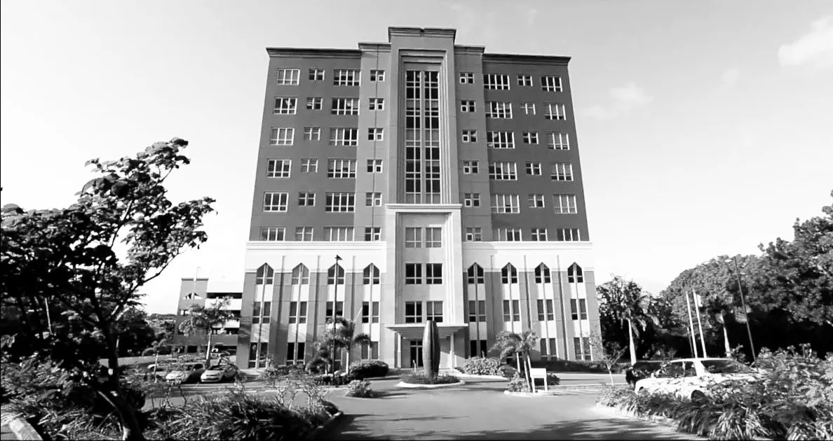 A multi-storey commercial office building